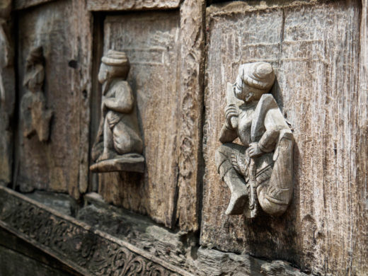 Holzschnitzerei Shwenandaw Kloster Mandalay