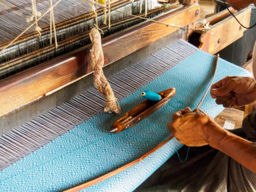 Weberei Longyi Inle-See