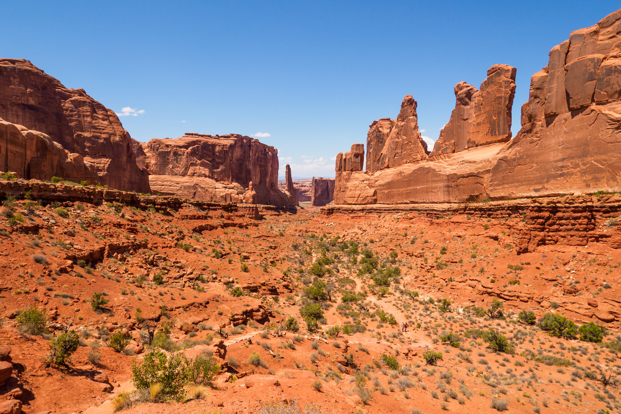 Arches Nationalpark - Blick vom Park Avenue Viewpoint