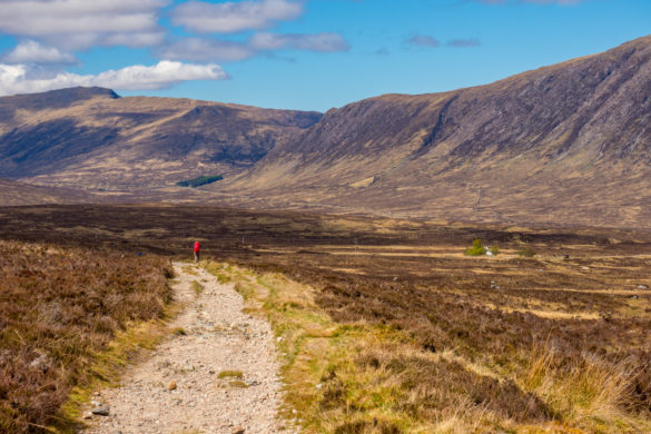West Highland Way - Kurz vor Glencoe Mountain