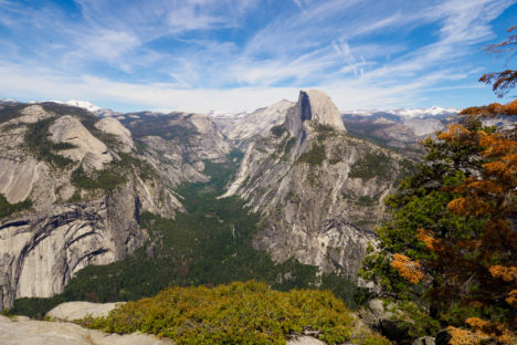 Yosemite Nationalpark - Aussicht vom Glacier Point auf den Half Dome