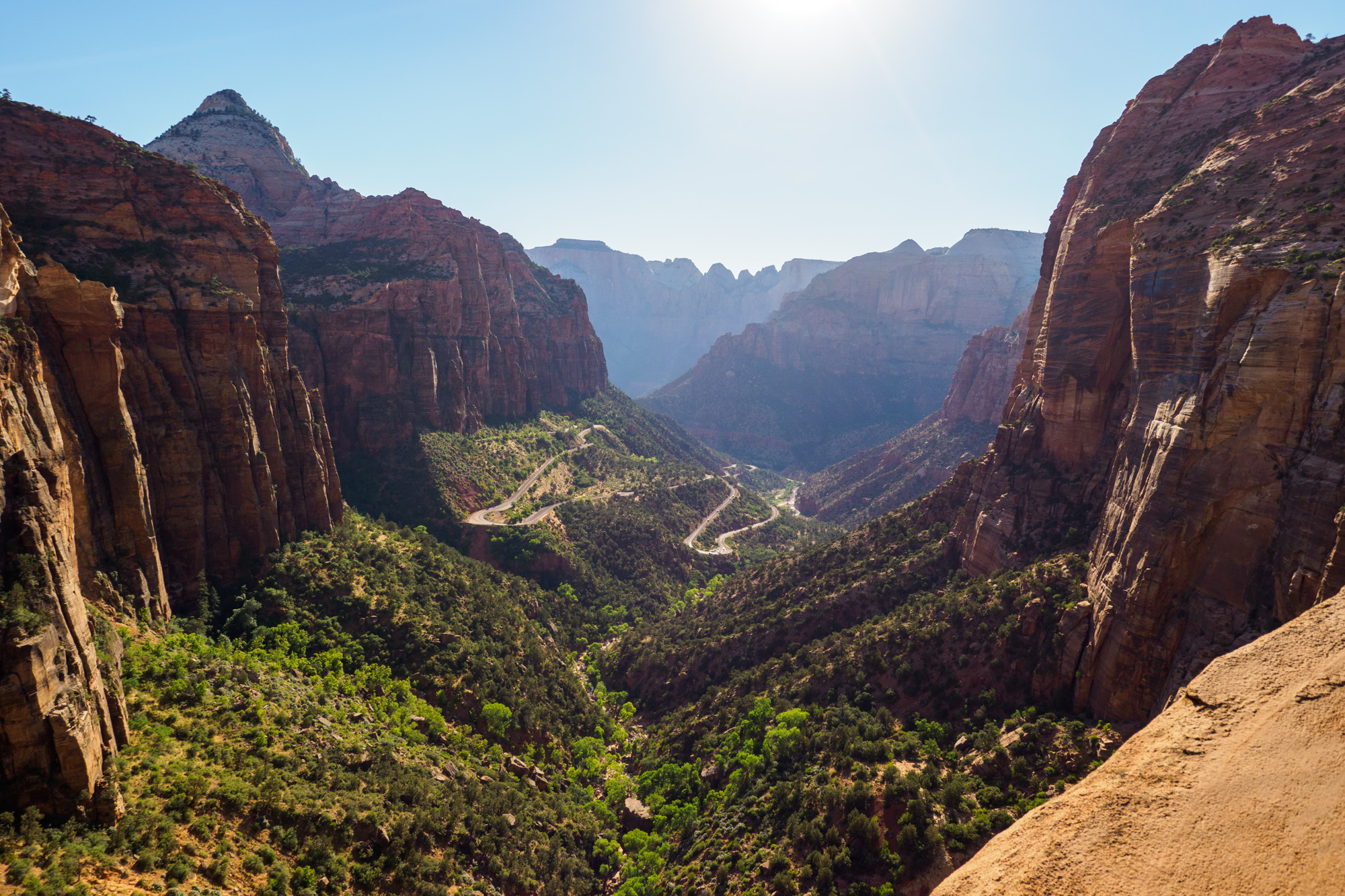 Zion Nationalpark - Aussicht vom Canyon Overlook