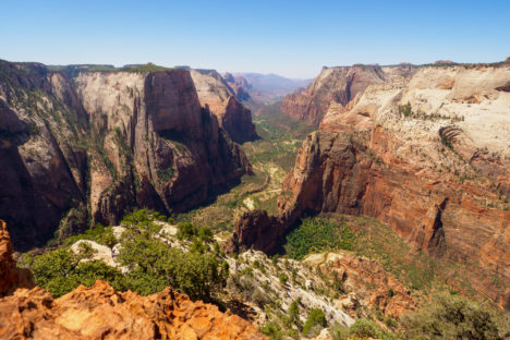 Zion Nationalpark - Aussicht vom Observation Point