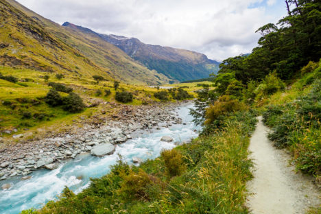 Wanaka - Wanderweg zum Rob Roy Glacier