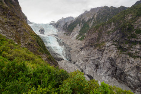 Westküste - Aussicht vom Roberts Point auf den Franz Joseph Glacier