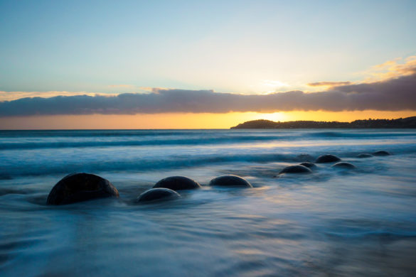 Moeraki - Morgenstimmung bei den Moeraki Boulders